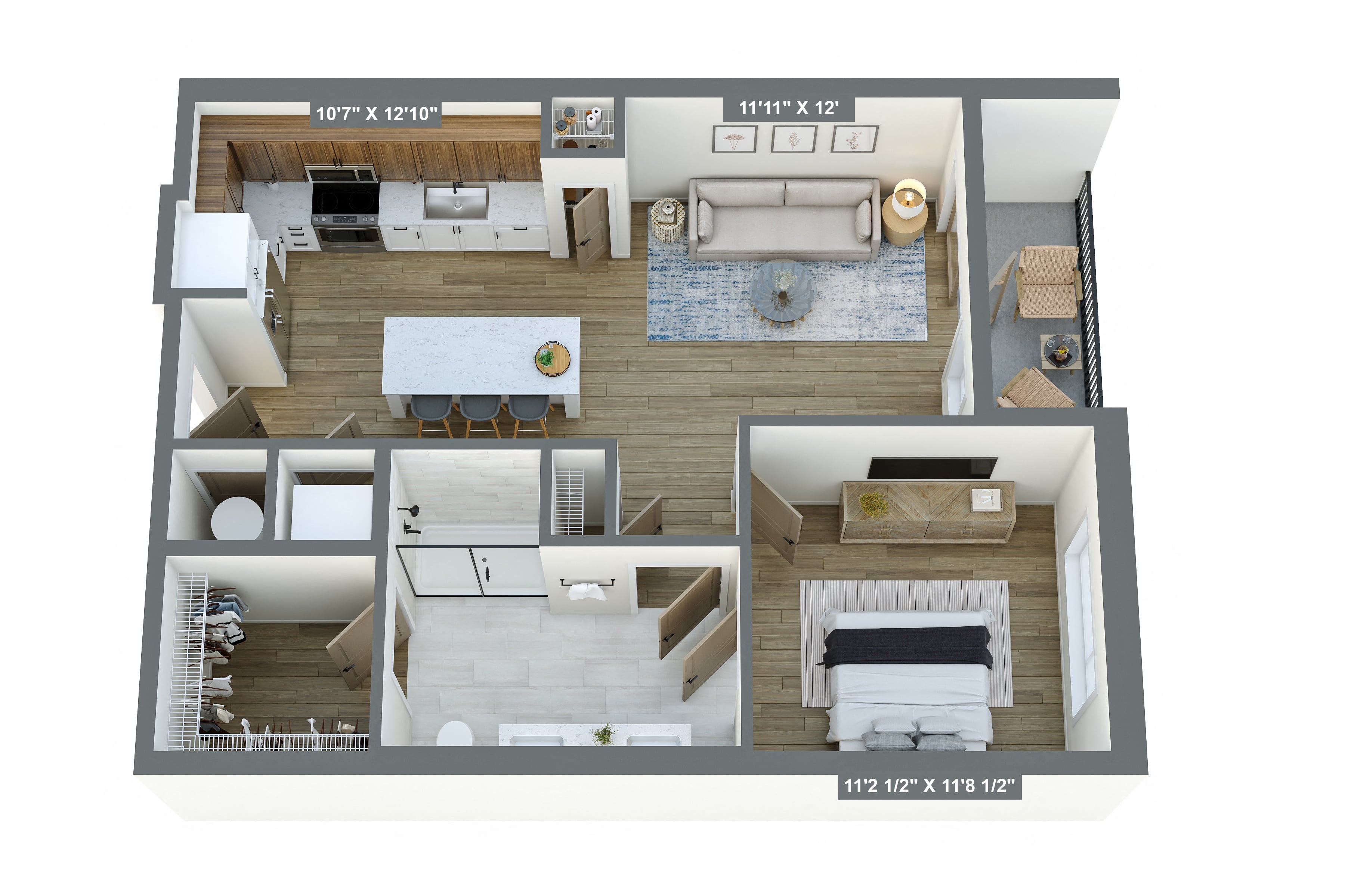 Floor plan layout diagram for A3
